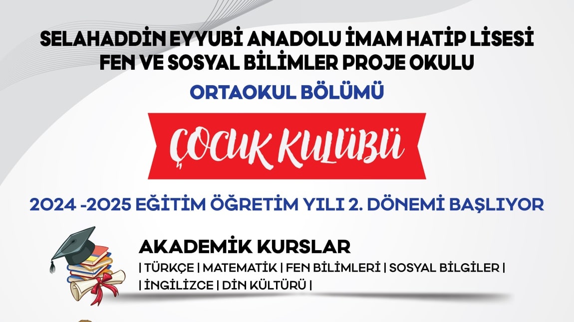 Çocuk Kulübümüz 2. Dönem Başlıyor.